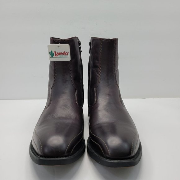 Laredo Hoxie Men\'s Side Zip Dress Boots Black 62006 US Size 10D main image 8